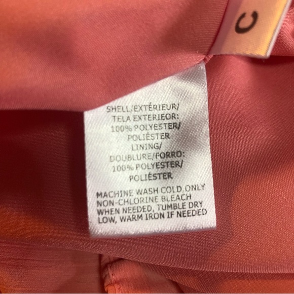 LOFT Coral Pink Pleated Chiffon Skirt, XS petite or XSP - Picture 9 of 9